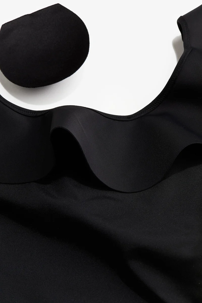 اتش اند ام ملابس سباحة بقوالب مبطنة وبكتف واحد